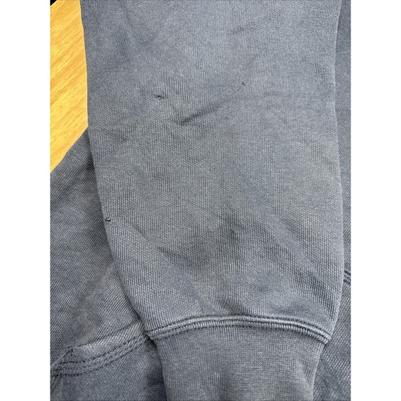 Carhartt K288 Long Sleeve Hoodie Mens L Navy Blue Distressed Workwear Grunge - Picture 13 of 16